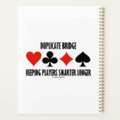 ブリッジ保のプレイヤーの頭が切れる重複 プランナー手帳 (裏面)