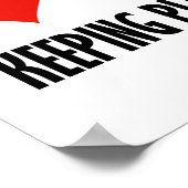 ブリッジ保のプレイヤーの頭が切れる重複 ポスター (角)