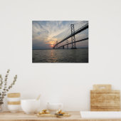 ブリッジ写真オンザベイ ポスター (キッチン)