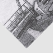 ブリッジ古いペンシラートモノクロブラック&ホワイト 薄葉紙 (詳細)