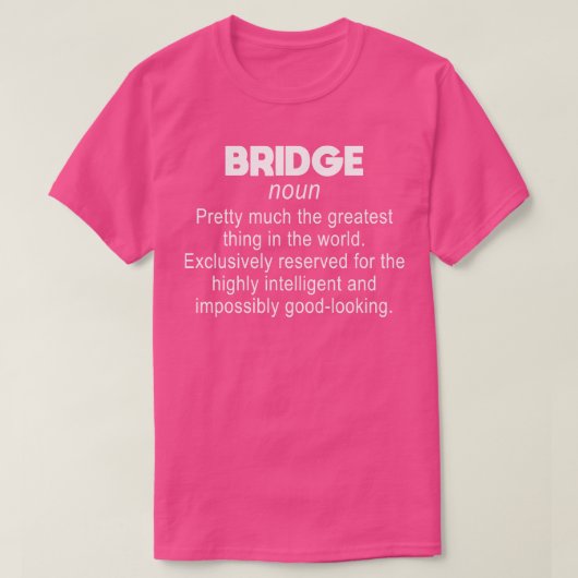 ブリッジ定義ブリッジプレーヤー Tシャツ (デザイン正面)