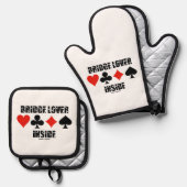 ブリッジ恋人インサイドインフォーカードスーツ 鍋つかみ&鍋敷きセット (正面/裏面)