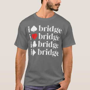 ブリッジ愛好家のためのギフト ブリッジ カードゲーム 女性 母 Tシャツ