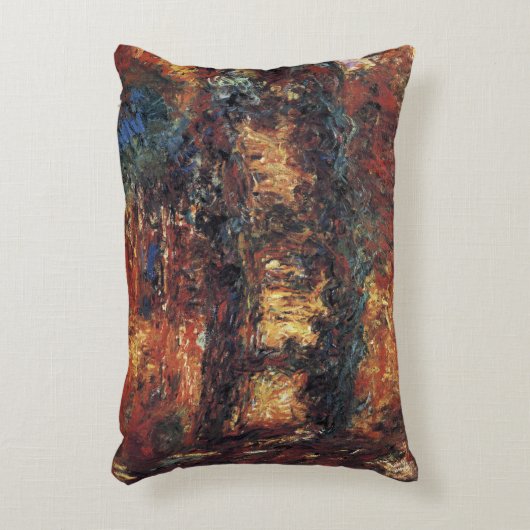 ブリッジ日本のバイクロードモネヴィンテージファインアート アクセントクッション (正面(垂直))