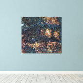 ブリッジ日本のバイクロードモネヴィンテージファインアート キャンバスプリント (インサイチュ (ウッドフロア))