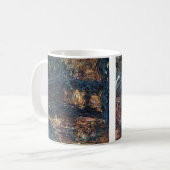 ブリッジ日本のバイクロードモネヴィンテージファインアート コーヒーマグカップ (正面左)