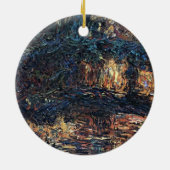 ブリッジ日本のバイクロードモネヴィンテージファインアート セラミックオーナメント (裏面)