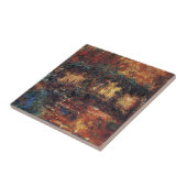 ブリッジ日本のバイクロードモネヴィンテージファインアート タイル (側面)