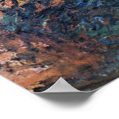 ブリッジ日本のバイクロードモネヴィンテージファインアート ポスター (角)