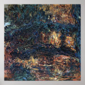 ブリッジ日本のバイクロードモネヴィンテージファインアート ポスター (正面)