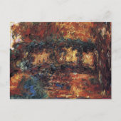 ブリッジ日本のバイクロードモネヴィンテージファインアート ポストカード (正面)