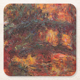 ブリッジ日本の- Claude Monet - c1920 スクエアペーパーコースター