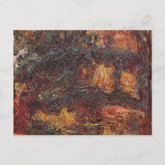 ブリッジ日本の- Claude Monet - c1920 ポストカード (正面)