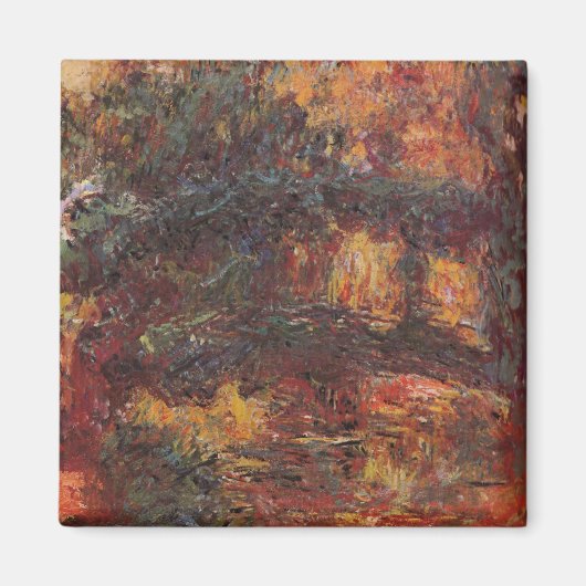 ブリッジ日本の- Claude Monet - c1920 マグネット (正面)