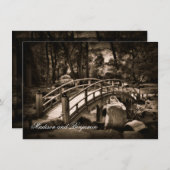 ブリッジ素朴カントリーウェディング招待状 招待状 (正面/裏面)