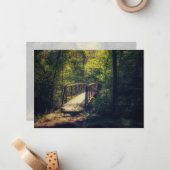ブリッジ素朴魅惑された森の森林地帯の写真 ノートカード (正面/裏面インサイチュ)