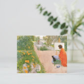 ブリッジ絵画・カール・ラーソン ポストカード (スタンド正面)