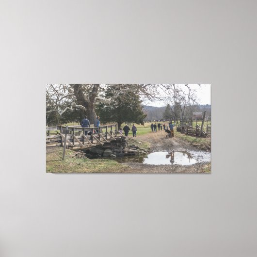 ブリッジ足オーバークリーク キャンバスプリント (正面)