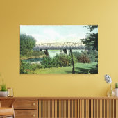 ブリッジ通りビューオブハドレブリッジ キャンバスプリント (インサイチュ (リビング))