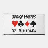 ブリッジ選手は4枚のカードスーツでそれを行う デスクマット (正面)