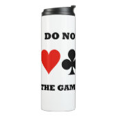 ブリッジ4枚のカードスーツのゲームに座ってはいけない タンブラー (回転左)