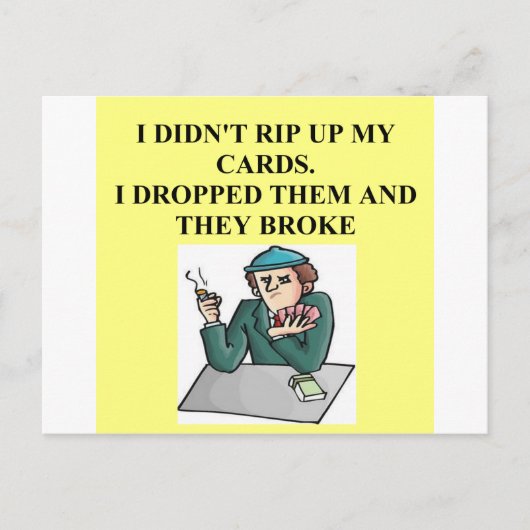 ブリッジ・ゲーム・プレーヤーの複製 ポストカード (正面)