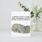 ブリッジ・ゲーム・プレーヤーの複製 ポストカード (スタンド正面)