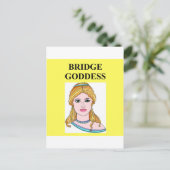 ブリッジ・ゲーム・プレーヤーの複製 ポストカード (スタンド正面)