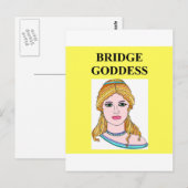 ブリッジ・ゲーム・プレーヤーの複製 ポストカード (正面/裏面)