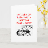 ブリッジ・プレーヤーの冗談 カード (黄色い花)