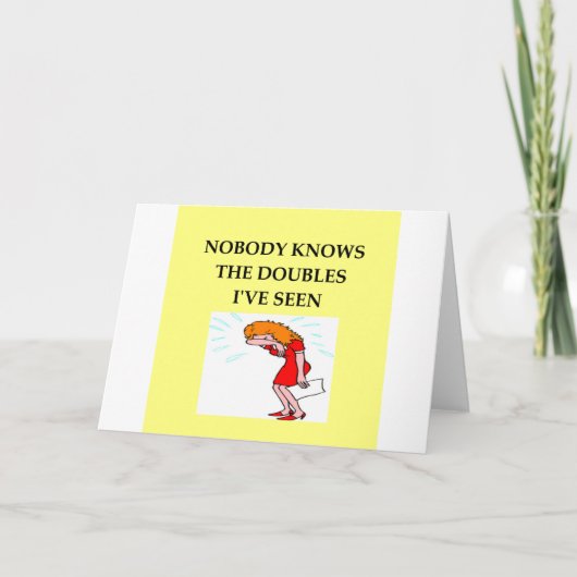 ブリッジ・プレーヤーの冗談 カード (正面)