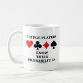 ブリッジ・プレーヤーは彼らの確率を知っています コーヒーマグカップ (左)