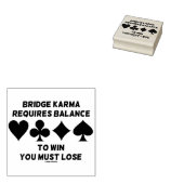 ブリッジKarmaあなたが失う必要がある勝つためにバランスが必要 ラバースタンプ (押印)