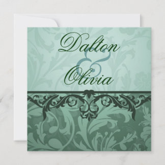 ブリッスフルブロケードセージフローラ結婚式招待状 招待状