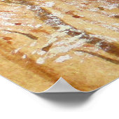 ブリッスルと開花の水色 ポスター (角)