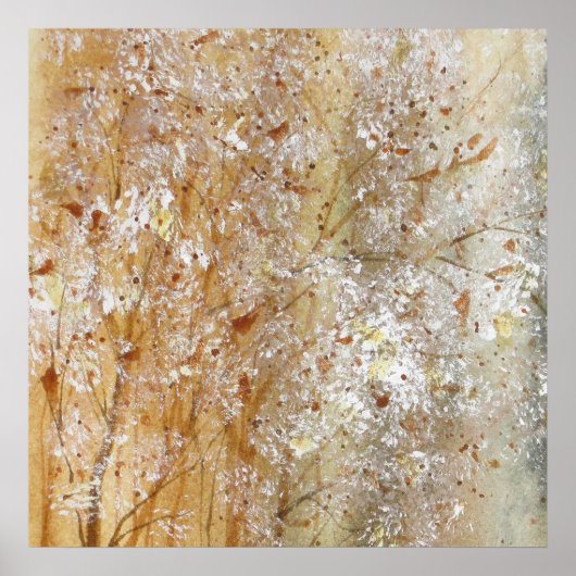 ブリッスルと開花の水色 ポスター (正面)