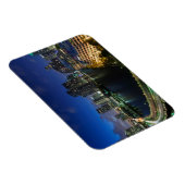 ブリッセル鍵からの高架都市スカイライン マグネット (右側)