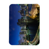 ブリッセル鍵からの高架都市スカイライン マグネット (縦)