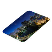 ブリッセル鍵からの高架都市スカイライン マグネット (左側)