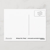 ブリッタニーの子犬の"錆ついた"郵便はがき ポストカード (裏面)