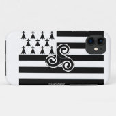 ブリッタニーの旗(ブルターニュ語) Case-Mate iPhoneケース (裏面(横))