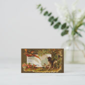 ブリッタニーはキジのビクトリア時代の人を洗い流します 名刺 (スタンド正面)