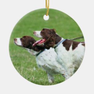 ブリッタニースパニエル犬のオーナメント セラミックオーナメント