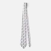 ブリッタニースパニエル犬のスポーツのな猟犬のシルエット ネクタイ (正面)