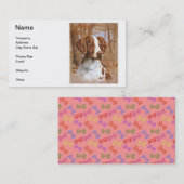 ブリッタニースパニエル犬の名刺 名刺 (正面/裏面)