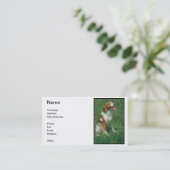 ブリッタニースパニエル犬の名刺 名刺 (スタンド正面)