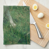 ブリッタニースパニエル犬犬の台所タオル キッチンタオル (四つ折り)