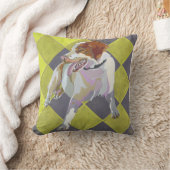 ブリッタニースパニエル犬 クッション (ブランケット)