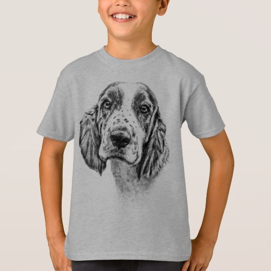 ブリッタニースパニエル犬 Tシャツ (正面)