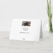 ブリッタニー犬の休日のNotecardのカスタマイズ可能なクリスマス シーズンカード (裏面)